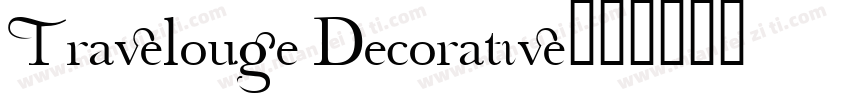 Travelouge Decorative字体转换